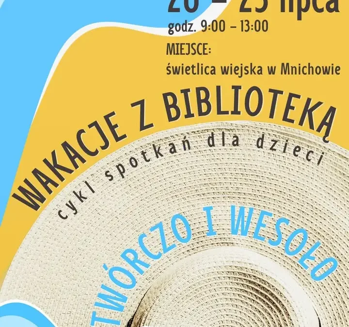 Wakacje z biblioteką w Zdziechowie i Jankowie Dolnym – twórczo i wesoło