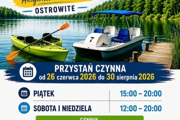 Wakacje nad Jeziorem Ostrowickim – kajaki i rowery wodne czekają