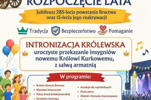 Witkowo: Wystrzałowe rozpoczęcie lata z bractwem kurkowym już za tydzień