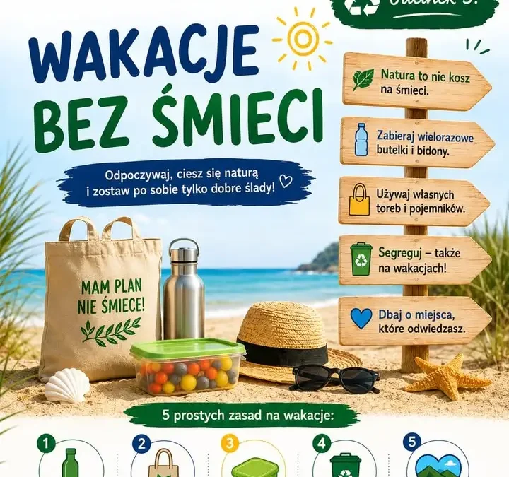 Segregacja odpadów na wakacjach – poradnik Gminy Łubowo