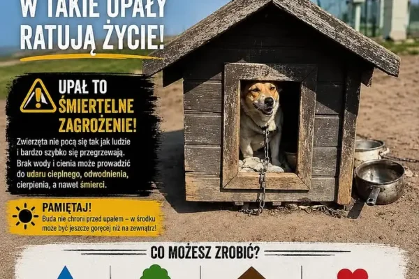 Upały zagrażają zwierzętom – jak reagować i pomagać?