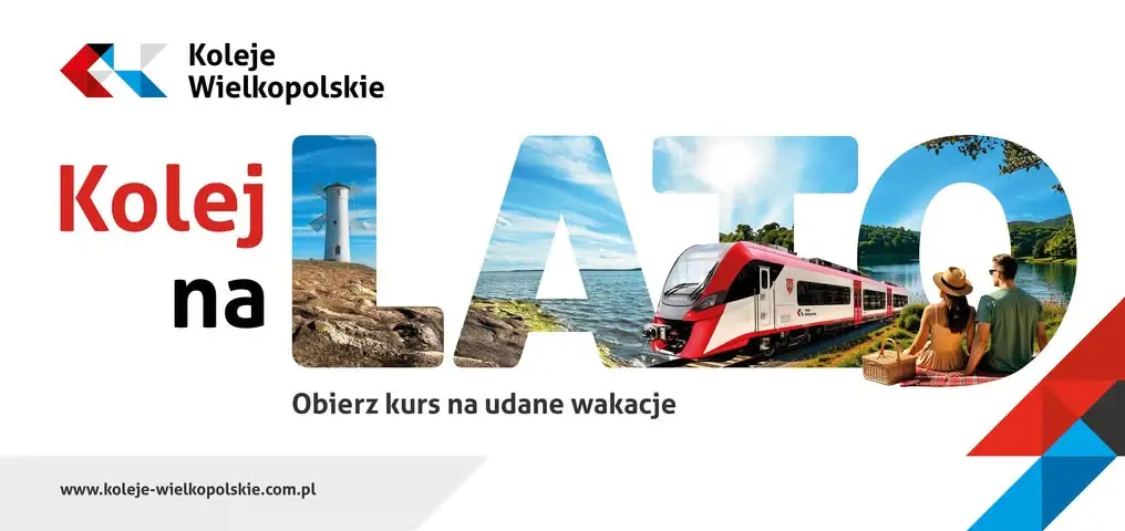 Lato z Kolejami Wielkopolskimi – promocje i nowe połączenia na wakacje 2026