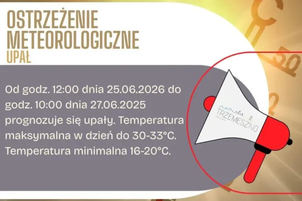 Uwaga mieszkańcy! Nadchodzą upały – temperatura sięgnie 33°C