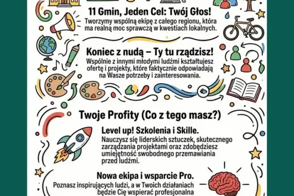 Rusza rekrutacja do Młodzieżowej Rady przy LGD Trakt Piastów
