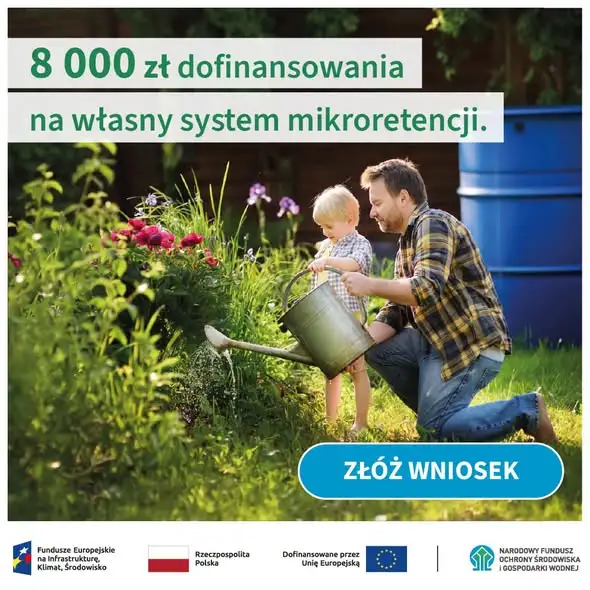Nabór wniosków o dofinansowanie mikroretencji wód opadowych w Wielkopolsce