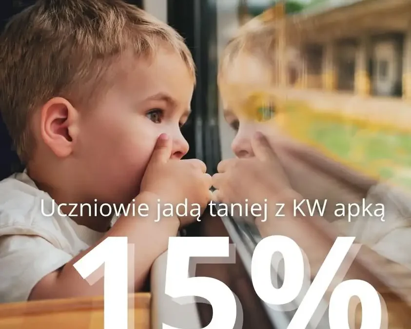 15% zniżki dla uczniów na bilety Kolei Wielkopolskich w wakacje