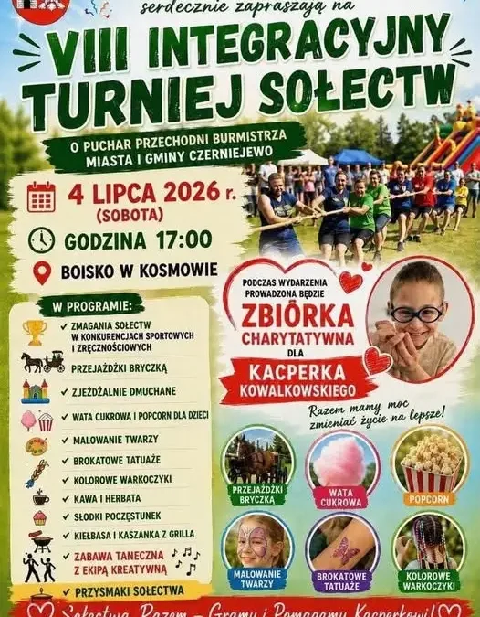 Gmina Czerniejewo zaprasza na lipcowe wydarzenia – pikniki, turnieje i spotkania