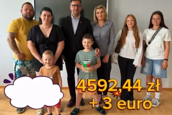 Ponad 4,5 tysiąca złotych zebrano dla Mieszka podczas Dnia Dziecka w Brzozogaju