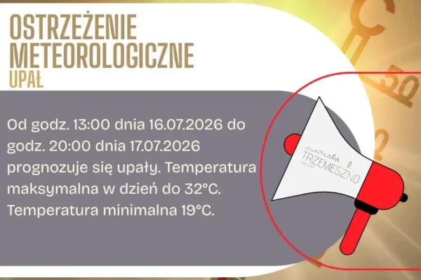 Ostrzeżenie meteorologiczne: upały w regionie od czwartku do piątku