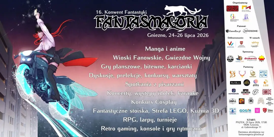 16. Fantasmagoria w Gnieźnie – trzydniowe święto fantastyki już w ten weekend