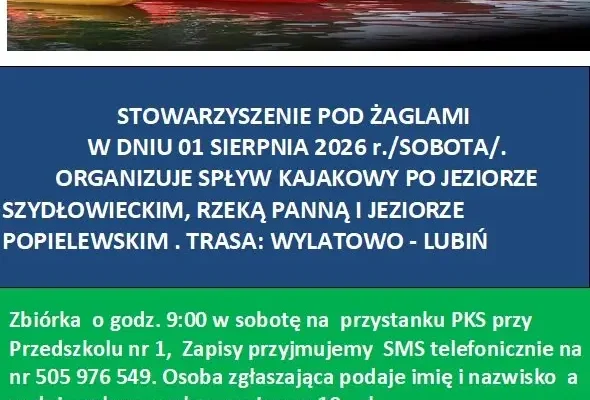 Spływ kajakowy Wylatowo – Lubiń już 1 sierpnia. Zapisy ruszają!
