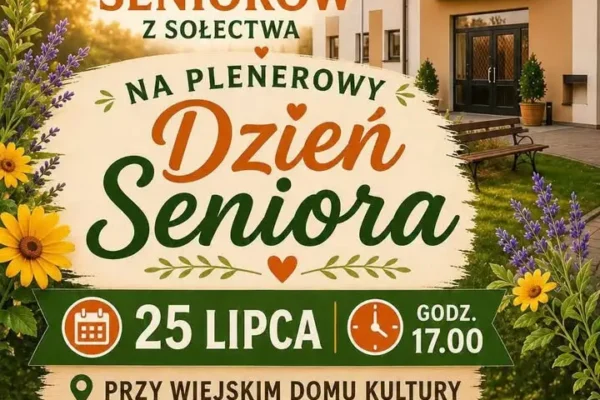 Plenerowy Dzień Seniora w Żydowie – sobota 25 lipca