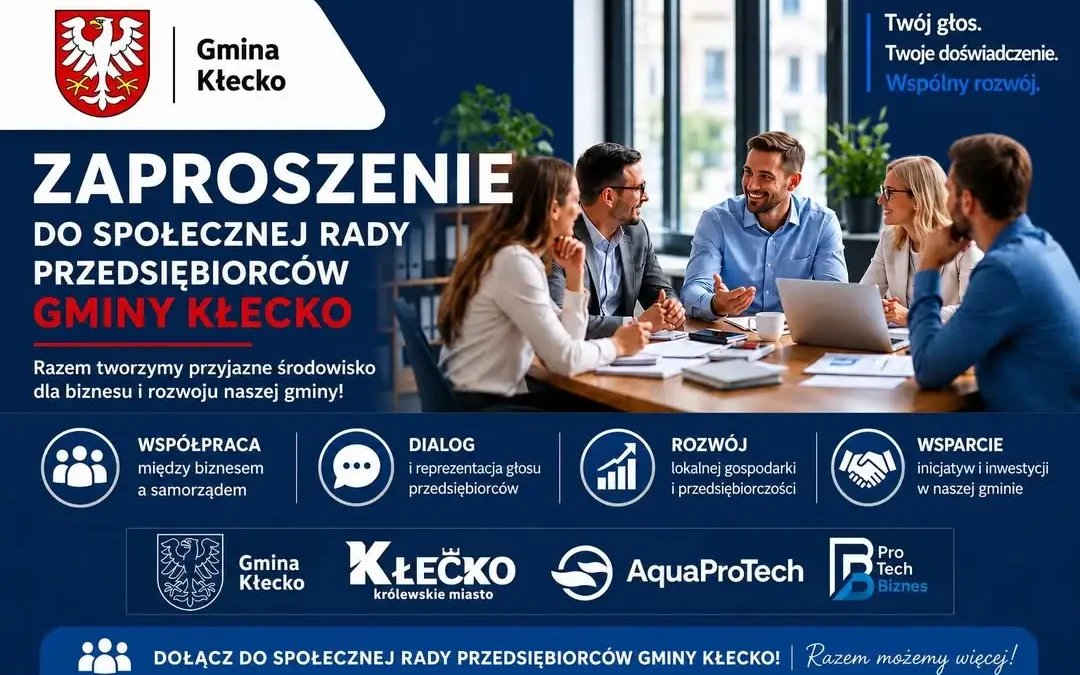 Społeczna Rada Przedsiębiorców w Kłecku – zaproszenie dla lokalnych biznesów
