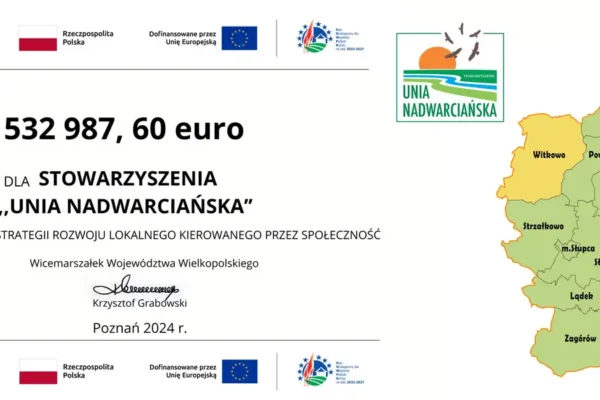 Unia Nadwarciańska z 4,5 mln euro na rozwój lokalny – cele i zasady dofinansowania