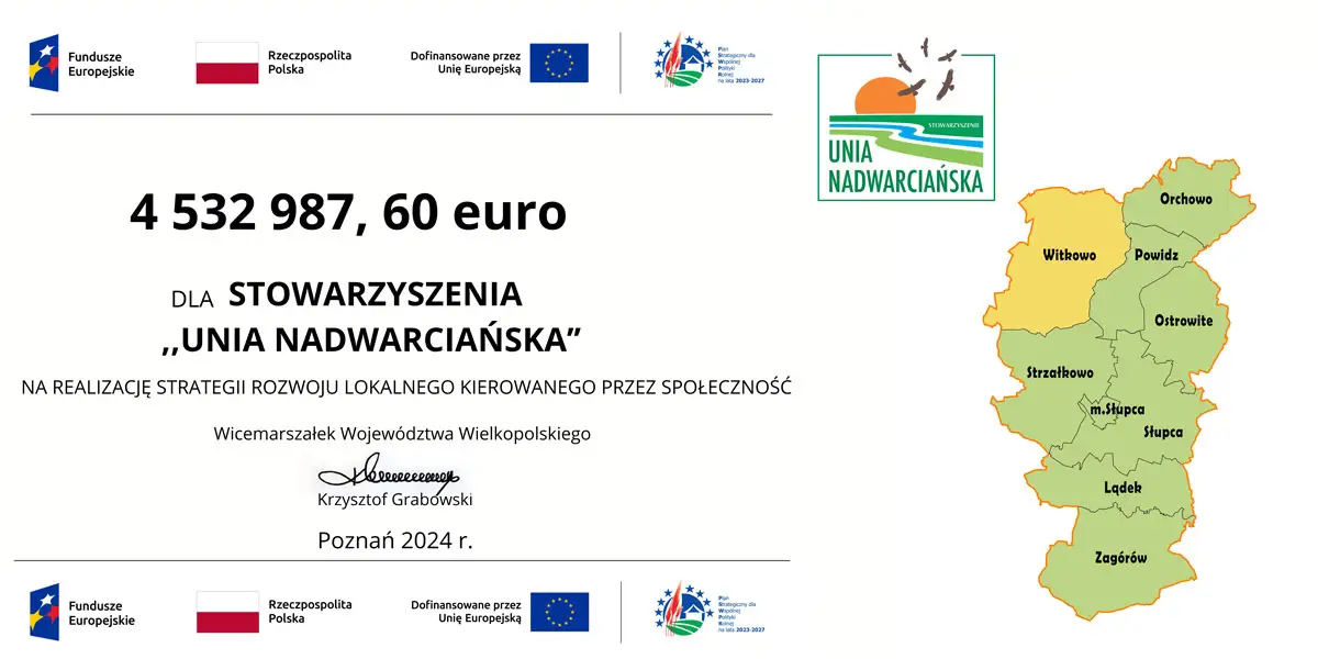 Unia Nadwarciańska z 4,5 mln euro na rozwój lokalny – cele i zasady dofinansowania