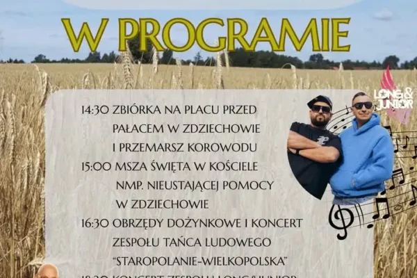 Dożynki Gminne 2026 w Zdziechowie – święto plonów już 5 września