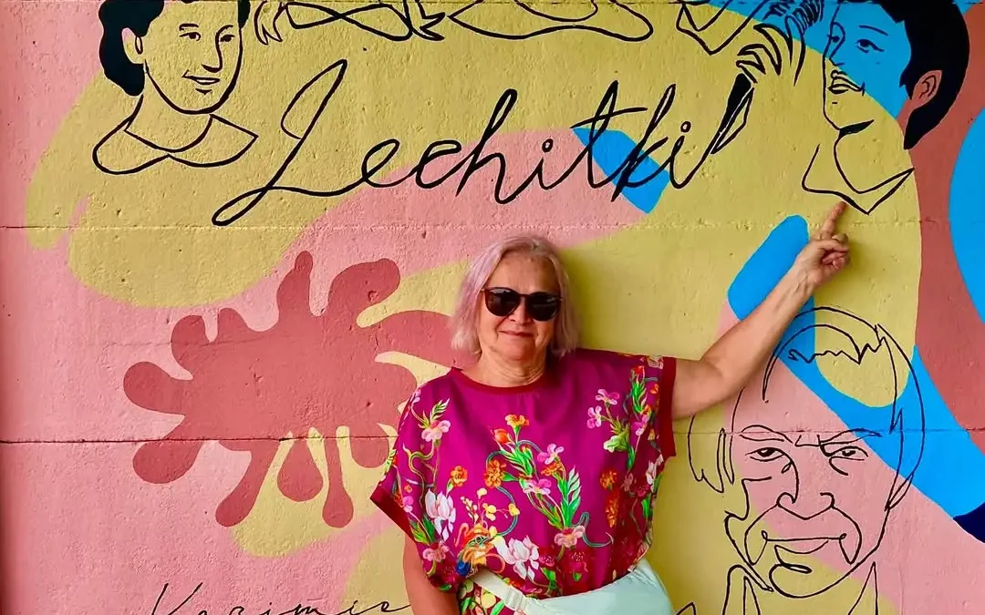 Mural na Wenecji w Gnieźnie: Pani Irena odnalazła siebie sprzed lat