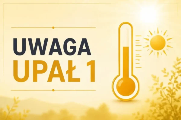 Upał w powiecie gnieźnieńskim: IMGW wydał ostrzeżenie 1. stopnia na 15 sierpnia
