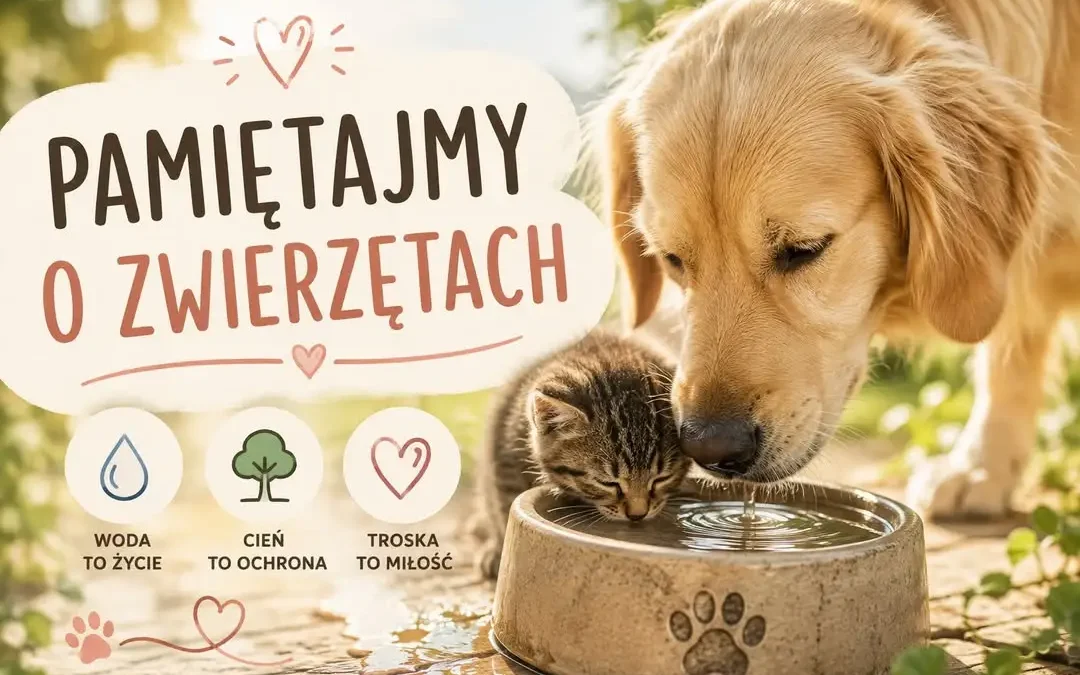 Upały: Powiatowy Lekarz Weterynarii w Gnieźnie apeluje o troskę o zwierzęta