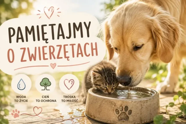 Upały: Powiatowy Lekarz Weterynarii w Gnieźnie apeluje o troskę o zwierzęta