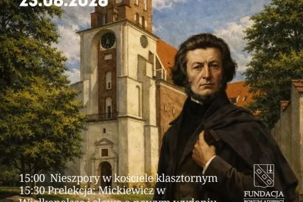 Mickiewicz w cieniu lubińskiej wieży – spotkanie w klasztorze benedyktynów
