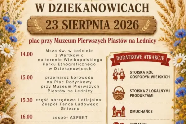 Dożynki Gminne w Łubowie: święto plonów, koncerty i pokaz lotniczy już w niedzielę