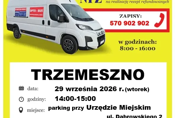 Bezpłatne badania wzroku w Trzemesznie – OPTO-BUS już 29 września