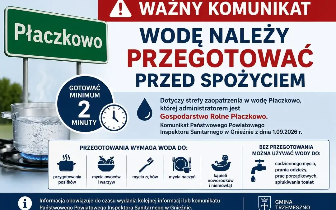 Jakość wody w Płaczkowie – komunikat sanepidu z 1 września