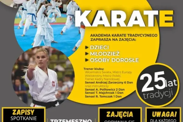 Akademia Karate Samuraj w Trzemesznie rozpoczyna nabór na nowy sezon