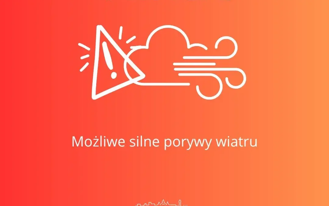 Ostrzeżenie meteorologiczne: silny wiatr w gminie Trzemeszno