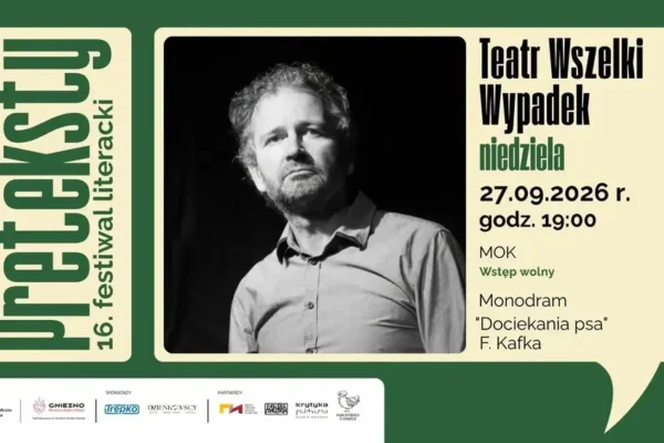 Monodram inspirowany Kafką w Gnieźnie. Teatr Wszelki Wypadek wystąpi w MOK