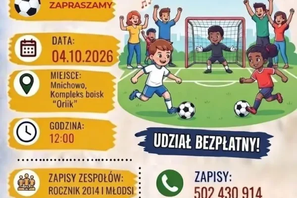 Turniej piłki nożnej dla dzieci „Młode Talenty na Orliku” w Mnichowie