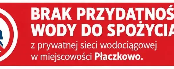 Płaczkowo: woda z prywatnego wodociągu niezdatna do spożycia. Beczkowóz przy boisku