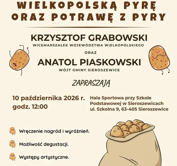 Wielkopolskie Święto Pyry 2026: rusza konkurs na największą pyrę i potrawę z pyry