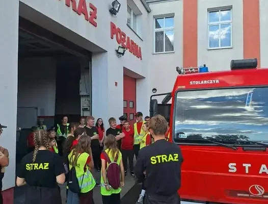 Młodzi strażacy z Niechanowa na rowerach dotarli do Trzemeszna