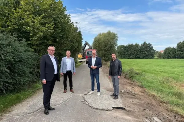 Przebudowa drogi powiatowej nr 2199P na odcinku Imielno–Imielenko – trwają prace