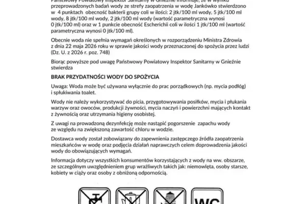 Bakterie coli w wodociągu. Mieszkańcy trzech sołectw bez wody pitnej