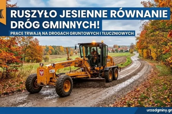 Gmina Gniezno: ruszyło równanie dróg gminnych w Dalkach i Strzyżewie Kościelnym