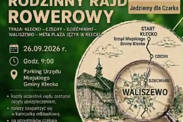 Rodzinny Rajd Rowerowy w Gminie Klecko – zapisy i losowanie nagrody głównej