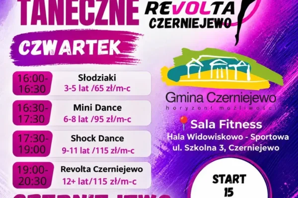 Nowy oddział Studia Tańca REVOLTA powstaje w Gminie Czerniejewo – trwa nabór dla dzieci