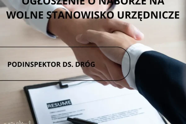 Trzemeszno szuka podinspektora ds. dróg – rusza nabór w urzędzie miejskim