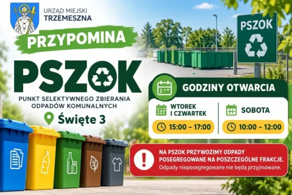 PSZOK w Świętem wraca do stałych godzin otwarcia od 1 października