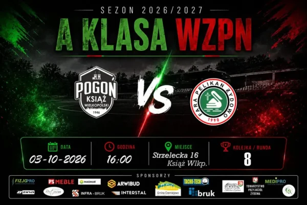 Fara Pelikan Żydowo jedzie do Książa Wielkopolskiego po trzecie zwycięstwo z rzędu
