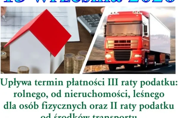Czerniejewo: 15 września mija termin płatności rat podatków
