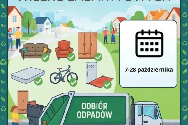 Gmina Gniezno: objazdowa zbiórka odpadów wielkogabarytowych od 7 do 28 października 2026