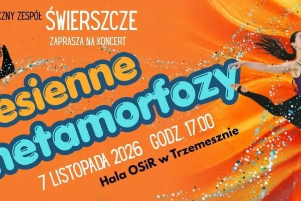 Koncert „Jesienne metamorfozy” w Trzemesznie – Świerszcze wystąpią w hali OSiR