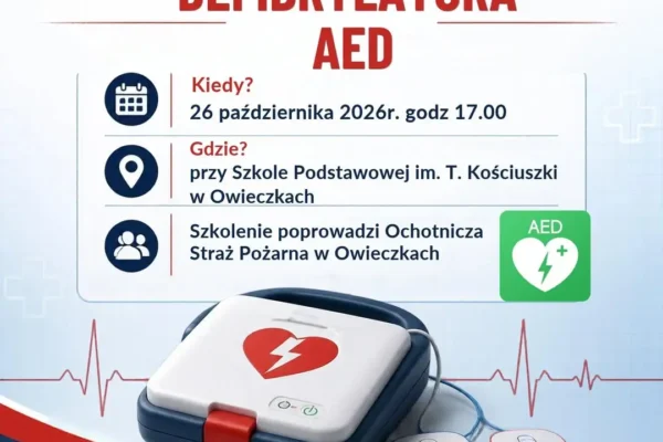 Szkolenie z obsługi AED w Owieczkach – 26 października