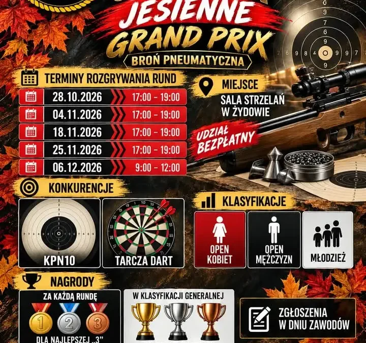 Jesienne Grand Prix Ligi Strzeleckiej w Żydowie – zawody już 28 października