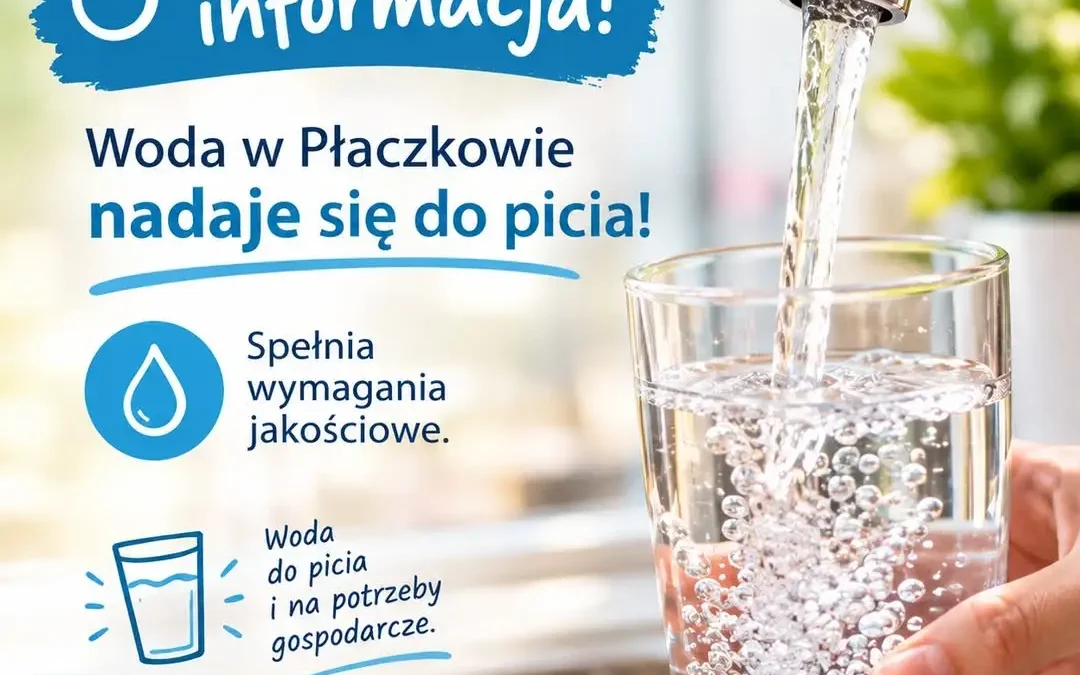 Woda w Płaczkowie znów bezpieczna – sanepid potwierdza poprawę jakości