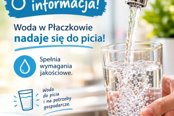 Woda w Płaczkowie znów bezpieczna – sanepid potwierdza poprawę jakości